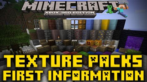 Minecraft Xbox 360 Texture Pack First Info Youtube