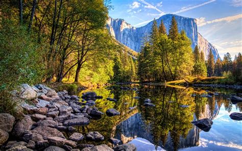 Download Wallpapers Yosemite National Park 4k Mountains River