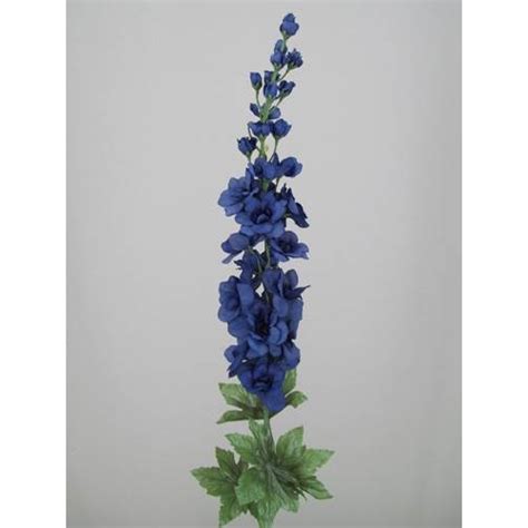 Midnight Blue Silk Delphiniums Or Larkspur 75cm Artificial Flowers