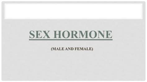Sex Hormone Disorders Pathophysiology