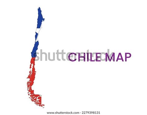 High Detailed Map Chile Outline Map Stock Vector Royalty Free