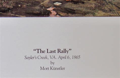 Mort Kunstler The Last Rally Civil War Print Mint Condition Ebay