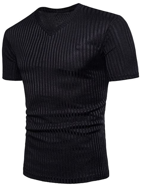 V Neck Knitted T Shirt Casual T Shirts Slim Fit Shirt T Shirt