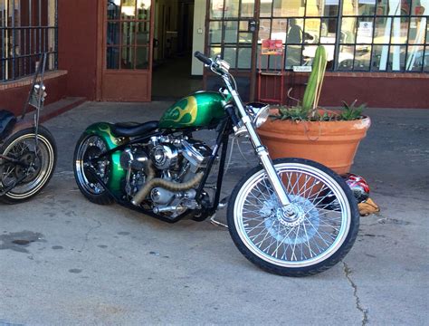 If you have ever seen one of their bobbers you will know the quality right away. Harley custom chopper bobber evo rigid motorcycle