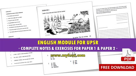 40 minutes read the text below. English Module for UPSR : Complete Notes & Exercises for ...
