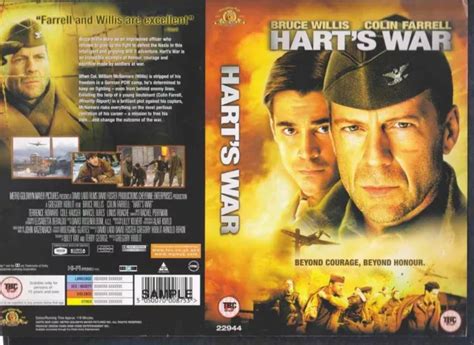Harts War Bruce Willis Vhs Video Promo Sample Sleevecover 8952 £199