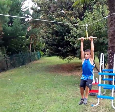 Transform your boring yard into an adrenaline pumping place for the kids with this backyard zip line kit. How to Build Your Own Backyard Zip Line - Your Projects@OBN
