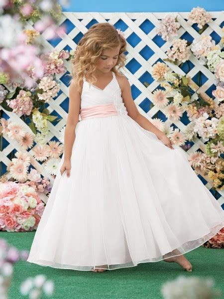 Whatever you're shopping for, we've got it. A Line Halter White Organza Wedding Flower Girl Dress With ...