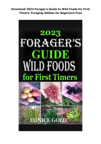 Download 2023 Foragers Guide To Wild Foods For First Timers Foraging
