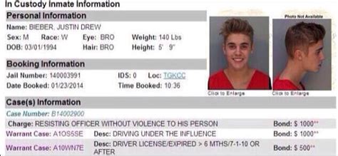 BELIEBER LAWYER Justin Bieber Reportedly Arrested In Miami For DUI