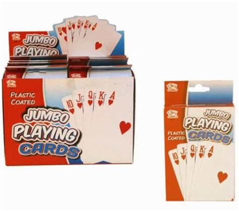 Wholesale Jumbo Plastic Coated Playing Cards Uk Pound Shop Supplier