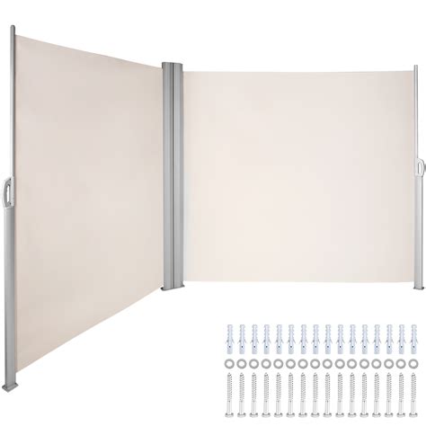 Retractable Side Awning Patio Screen Retractable Fence 63x236inch