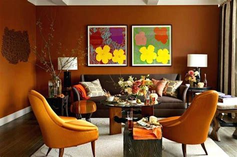 The color of the walls and ceiling tell a story, transmit a message. Burnt Orange Living Room Paint Color Schemes Ideas - Home ...