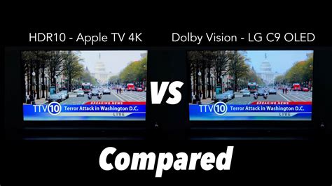 Hdr10 Vs Dolby Vision Apple Tv 4k Vs Lg C9 Oled Youtube