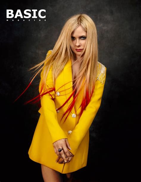 Avril Lavigne Fantastic Braless Boobs For Basic Magazine Issue 19 2022 Hot Celebs Home