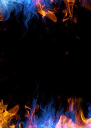 Red And Blue Lines Flame Border Background On Black Wallpaper Image For