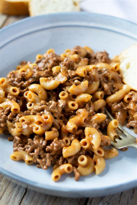 Cheeseburger Macaroni Skillet Hamburger Helper Happily Unprocessed