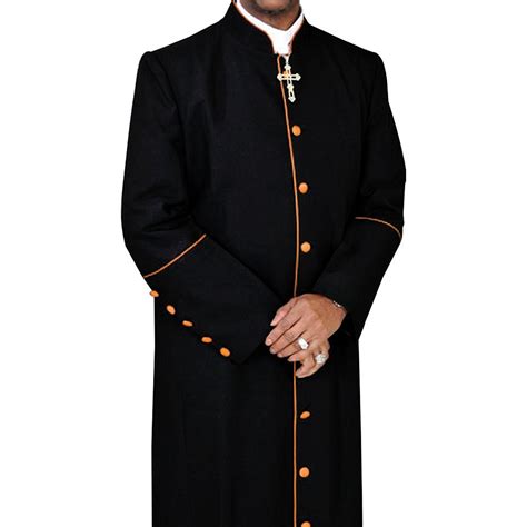 Menz Clergy Robe Cassock For Pastor Black Gold 54 Xxx Large Homer S Coat