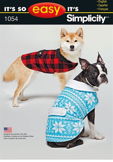 Simplicity Creative Group Its So Easy Dog Coat Dog Coat Pattern