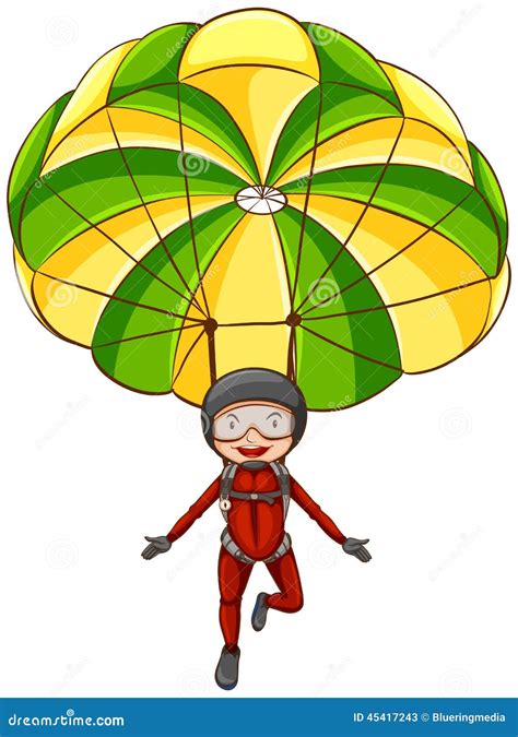 Parachute Stock Vector Illustration Of Cartoon Uniform 45417243