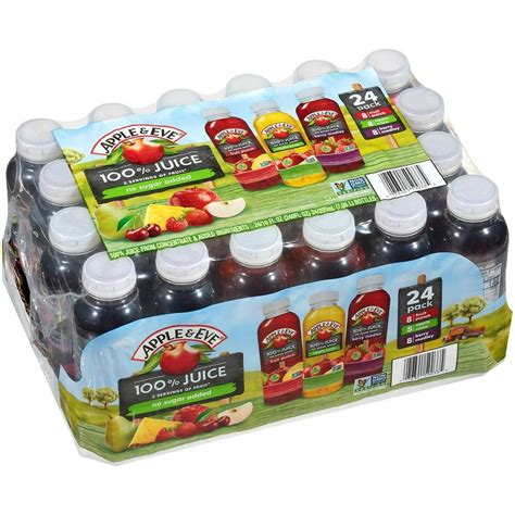 Apple And Eve 100 Fruit Juice Variety Pack 24 Pk10 Oz
