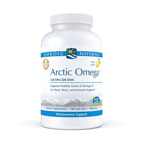 nordic naturals arctic omega lemon 1000 mg 180 soft gels