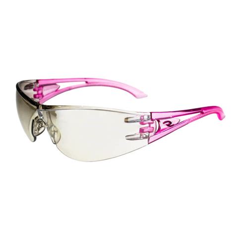 Radians Optima I O Pink Temples Safety Glasses Frameless Style Pink Color 12 Pairs Box