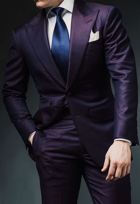 Pin By Cesar Ncogo On Caballero Demi Purple Suits Well Dressed Men