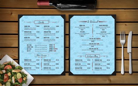 pages sweet dessert menu template effects