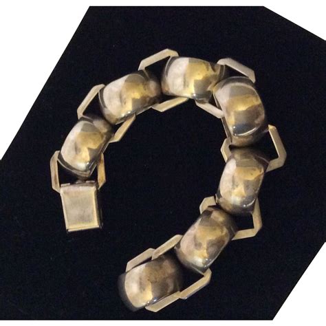 Modernist Half-Circles Silver Bracelet in 2020 | Sterling silver bracelets, Silver, Silver bracelets