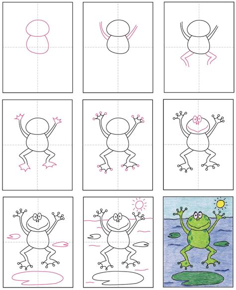 How To Draw A Tree Frog At Drawing Tutorials