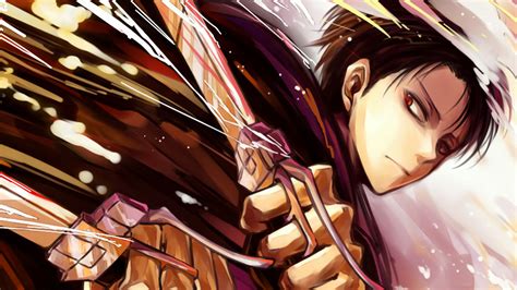 Anime Ataque A Los Titanes Levi Ackerman Fondo De Pantalla En 2020