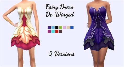 Christmas Fears Ts4 Blog — Fairy Dress De Winged This Is My Mesh Edit
