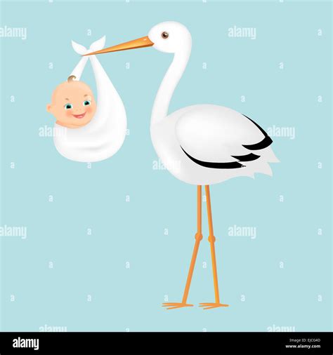 Stork With Baby Hi Res Stock Photography And Images Alamy