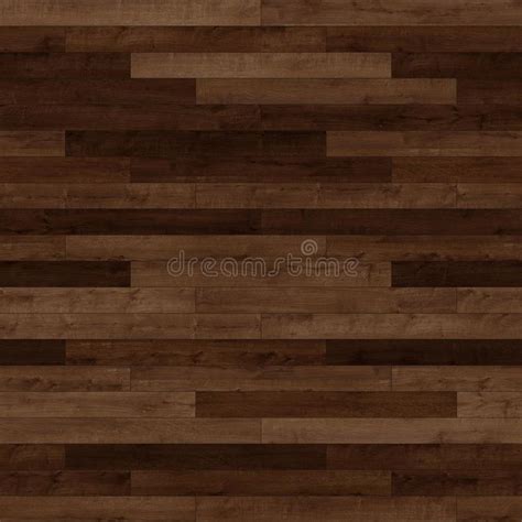 Seamless Wood Parquet Texture Linear Deep Brown Stock Illustration