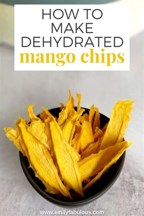How To Make Dried Mango Dehydrator Or Oven Emilyfabulous