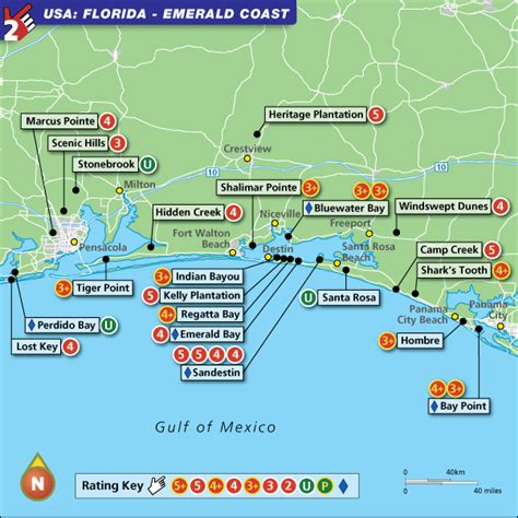W2g Map Of Florida Emerald Coast Emerald Coast Florida