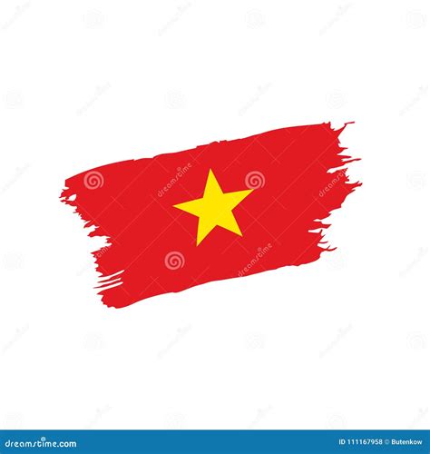 Vietnam Flag Vector Illustration Stock Vector Illustration Of