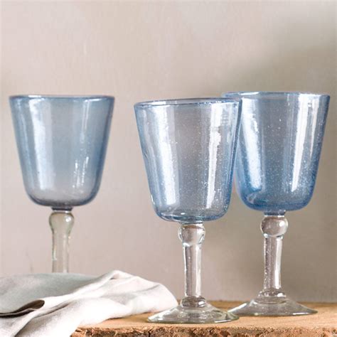 Bright Bubbled Recycled Glassware Collection Vivaterra