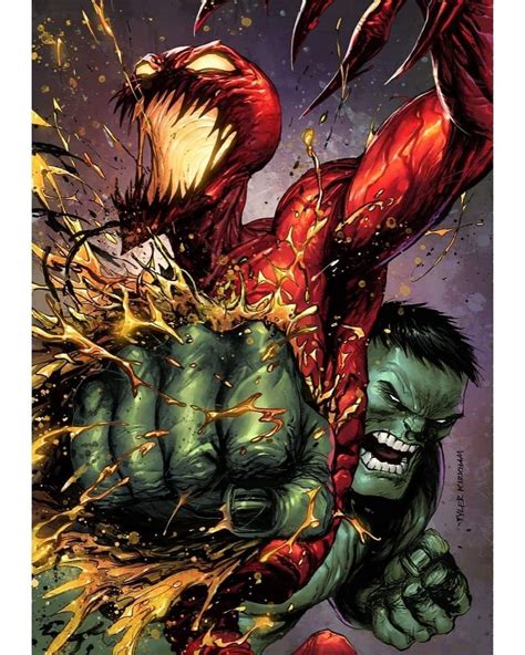 Hulk Vs Carnage By Tyler Kirkham All Marvel Characters Hulk Hulk