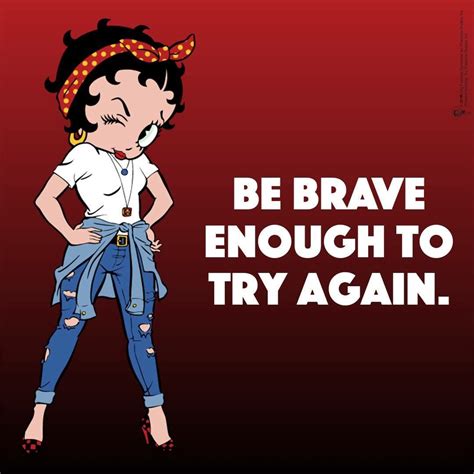 Be Brave With Betty Boop And Try Try Again Black Betty Boop Betty