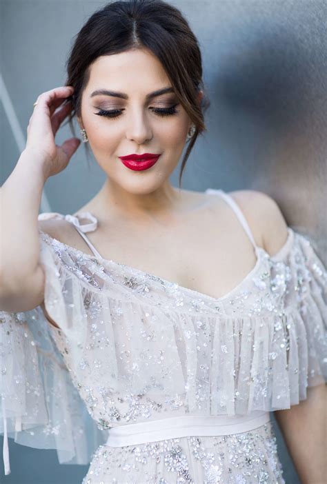 Classic Old Hollywood Glam Makeup With A Bold Red Lip By Sona Gasparian Bridal Makeup Red Lips