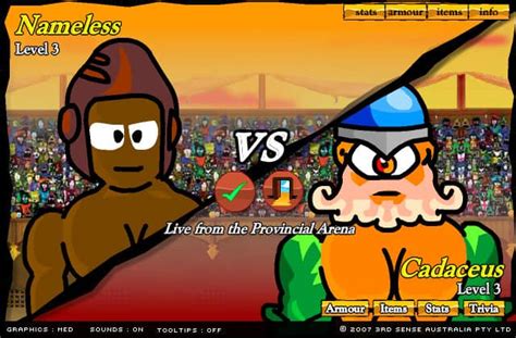 This is a promo version of the game. Swords and Sandals 2 spil - FunnyGames.dk