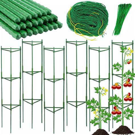 Buy Idoxe 6pack 4ft Folding Tomato Cages Stakes Support Assembled