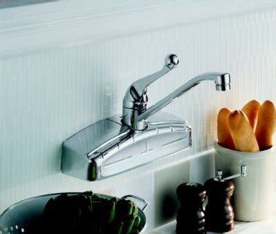 These classic kitchen faucets are available in a wide variety of sizes and styles. Where to buy a wall mount kitchen faucet: The Delta 200