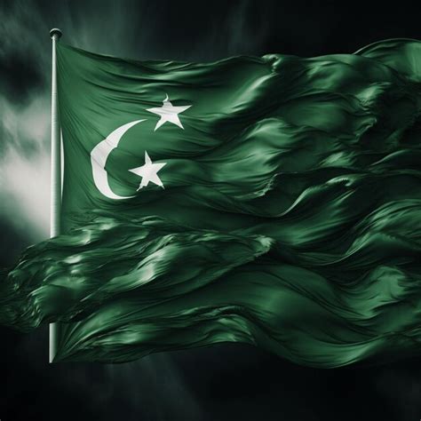 Premium Ai Image Pakistani Flag 8k Hd