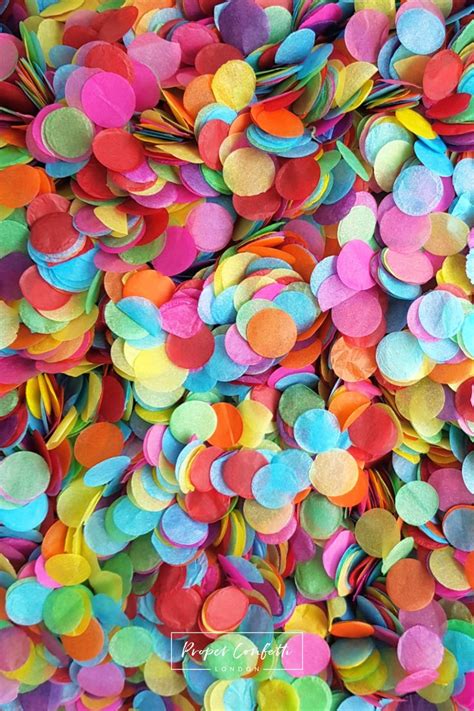 Rainbow Confetti Circles Confeti Manualidades Globos