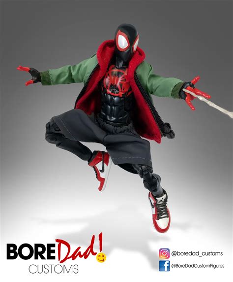 Custom Miles Morales Spider Man Into The Spiderverse Marvel