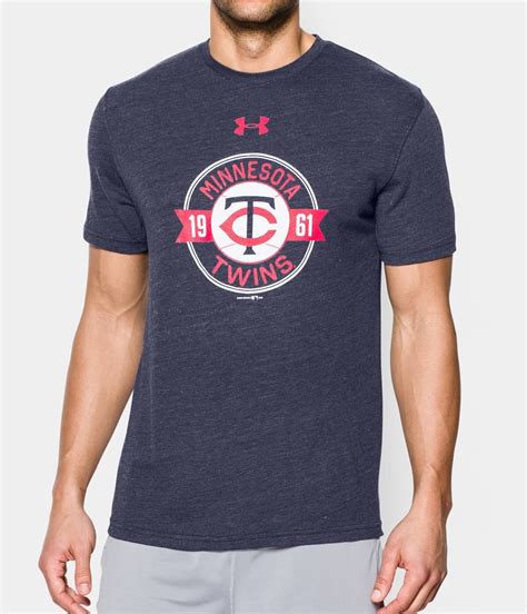 Men S Minnesota Twins Charged Cotton® Tri Blend T Shirt Under Armour Us Minnesota Twins