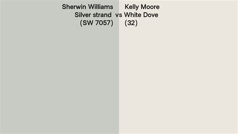 Sherwin Williams Silver Strand Sw 7057 Vs Kelly Moore White Dove 32